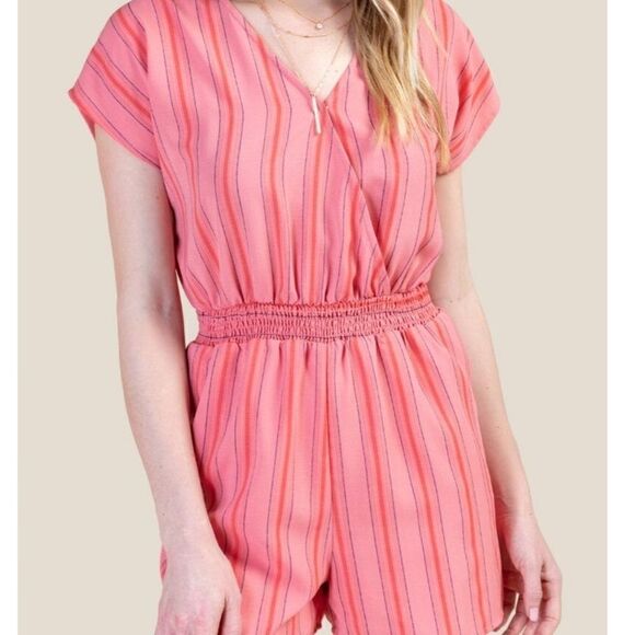NWT Pink cabana romper - Picture 4 of 4